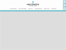 Tablet Screenshot of haustechnik-holzinger.de
